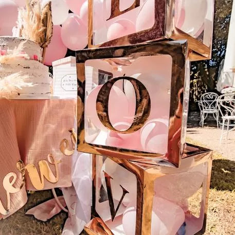 ΚΥΒΟΣ ΡΟΖ ΧΡΥΣΟ 30X30X30CM από την εταιρεία Beauty Home