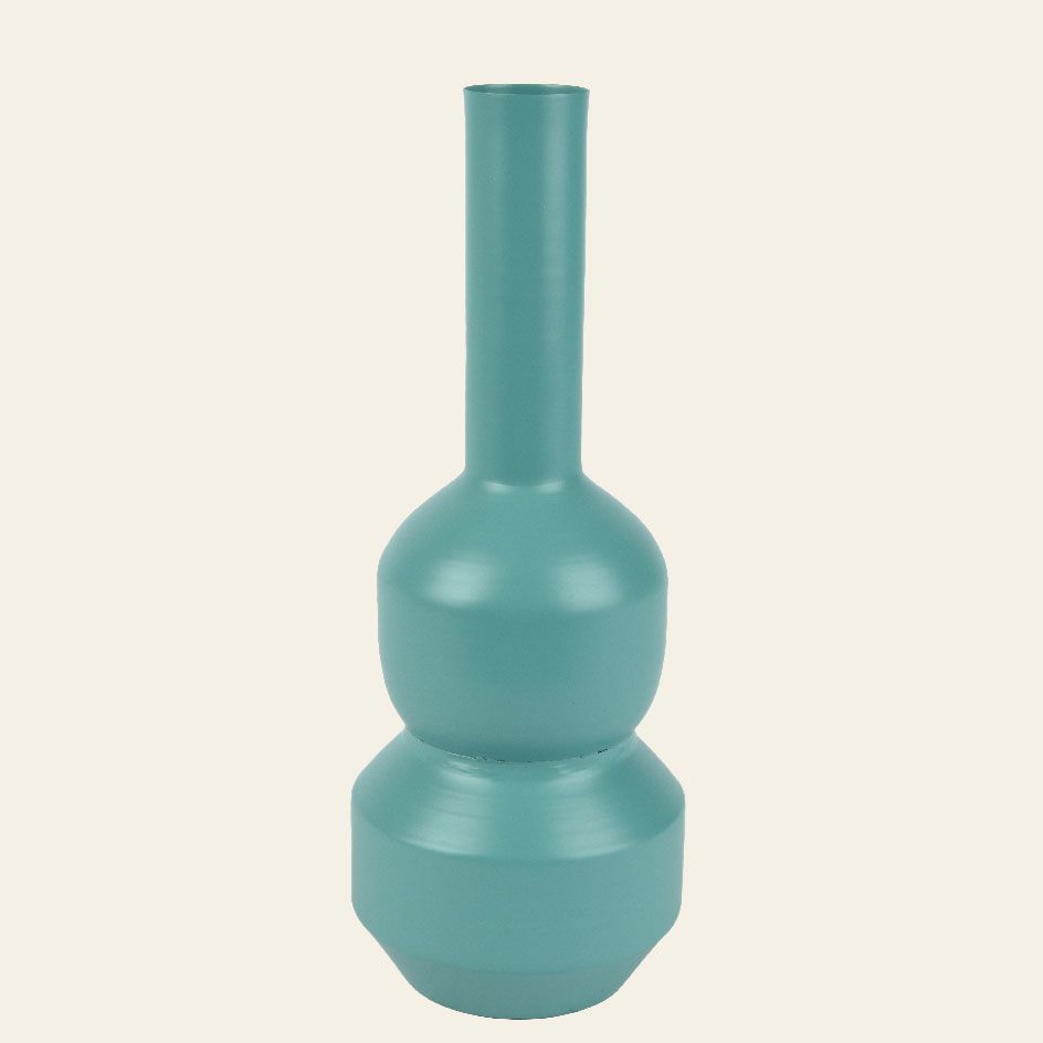 Μεταλλικό Βάζο Sage Green 12 x 34 cm