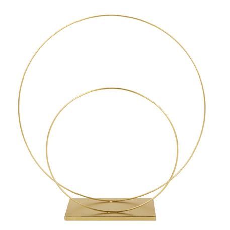 ΜΕΤΑΛΙΚΟΣ ΚΥΚΛΟΣ ΔΙΠΛΟΣ ΧΡΥΣΟΣ 40,5 cm, Ø 38,5 cm Ø 26 cm