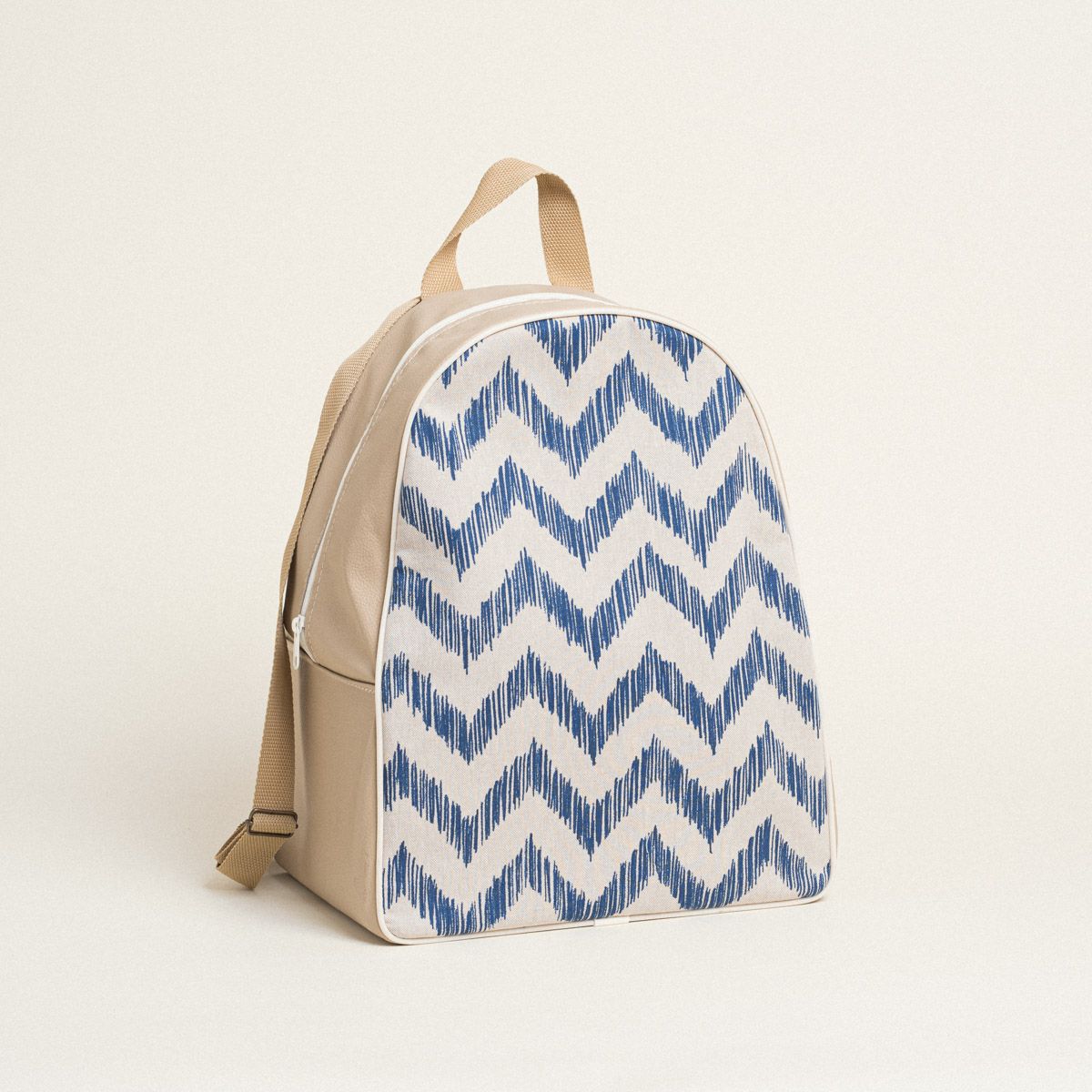 BACKPACK 43x35x23cm ΜΠΛΕ ΖΙΓΚΖΑΓΚ από την εταιρεία Beauty Home