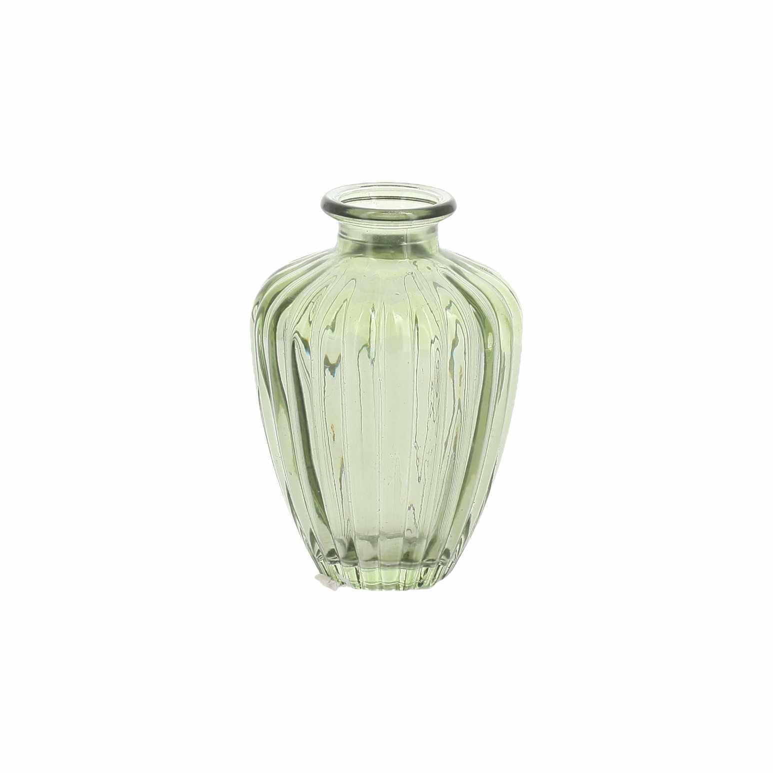 Βάζο γυάλινο Jeanne – Λαδί Ø7,5×10,5cm – 180ml