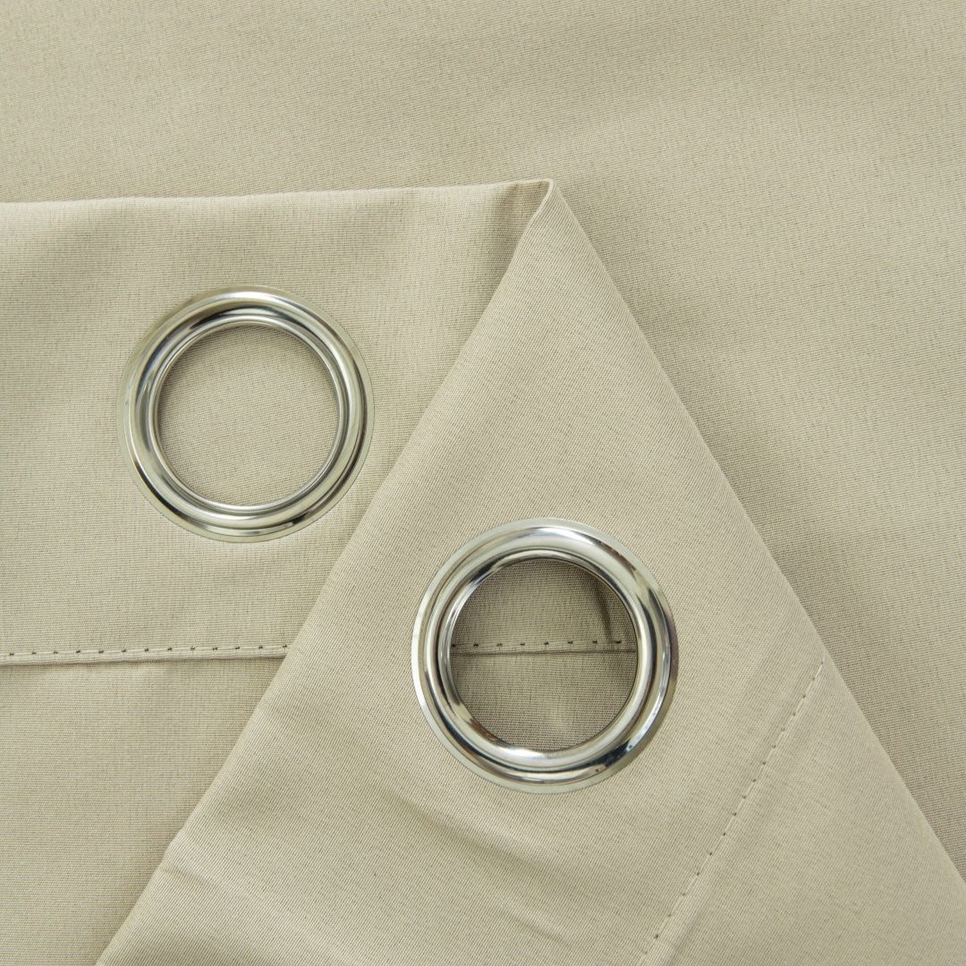 Κουρτίνα Full Blackout σκίασης με 8 κρίκους Soft Art 8391 Beige