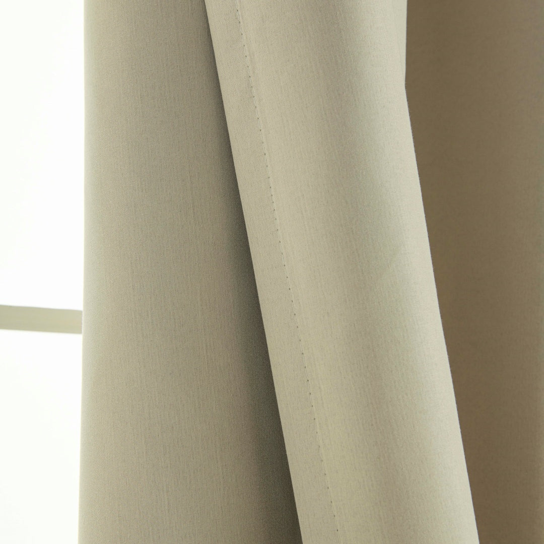 Κουρτίνα Full Blackout σκίασης με 8 κρίκους Soft Art 8391 Beige 140x270 Άμμου από την εταιρεία Beauty Home