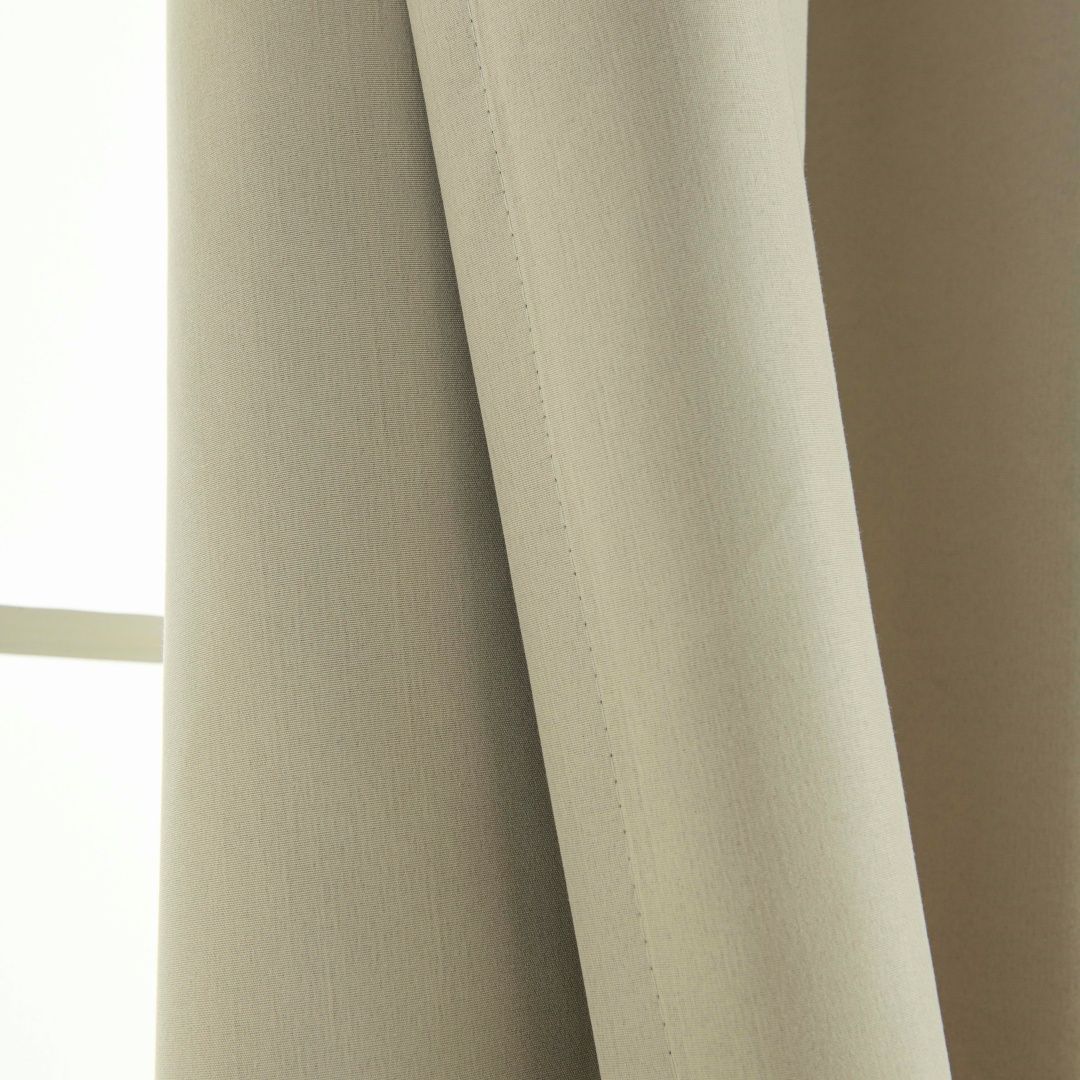 Κουρτίνα Full Blackout σκίασης με 8 κρίκους Soft Art 8391 Beige