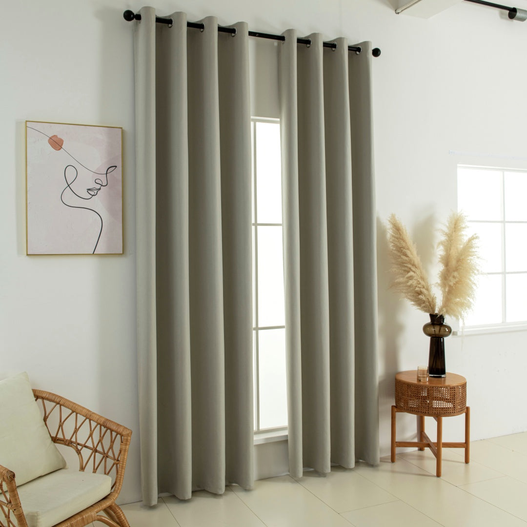 Κουρτίνα Full Blackout σκίασης με 8 κρίκους Soft Art 8391 Dark Beige-3 140x270 Σκούρο Μπεζ Default Title από την εταιρεία Beauty Home