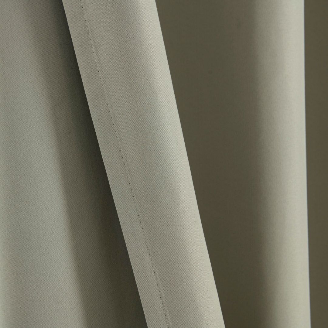 Κουρτίνα Full Blackout σκίασης με 8 κρίκους Soft Art 8391 Dark Beige-3