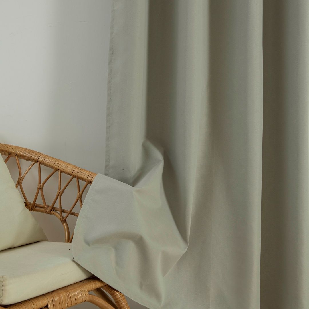 Κουρτίνα Full Blackout σκίασης με 8 κρίκους Soft Art 8391 Dark Beige-3