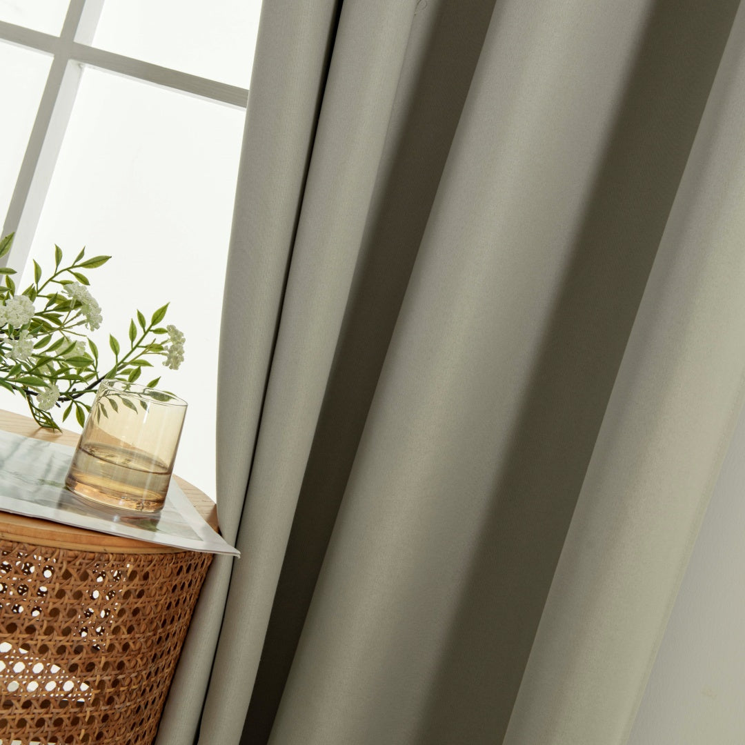 Κουρτίνα Full Blackout σκίασης με 8 κρίκους Soft Art 8391 Dark Beige-3 140x270 Σκούρο Μπεζ από την εταιρεία Beauty Home