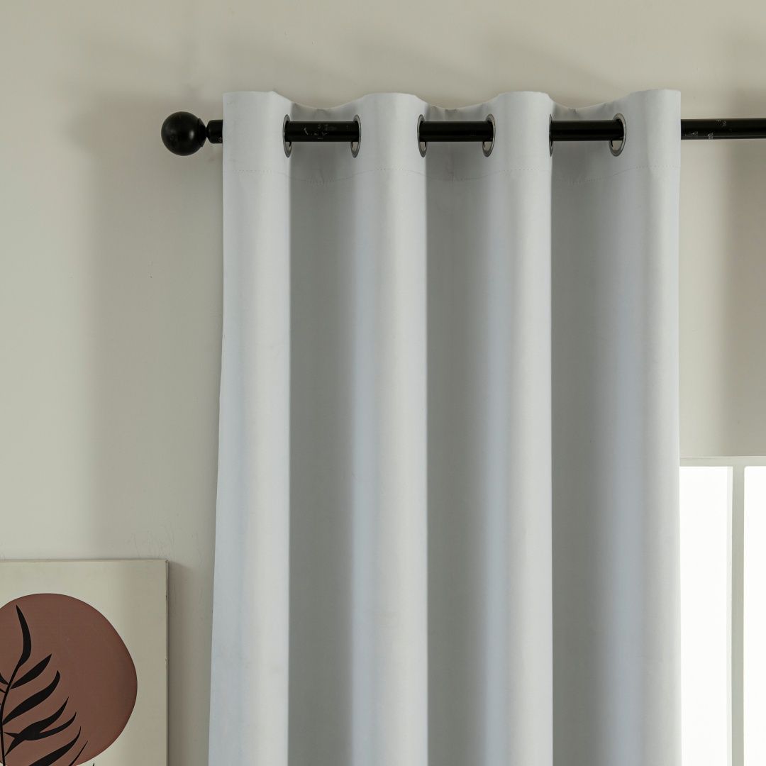 Κουρτίνα Full Blackout σκίασης με 8 κρίκους Soft Art 8391 Ice-Ecru
