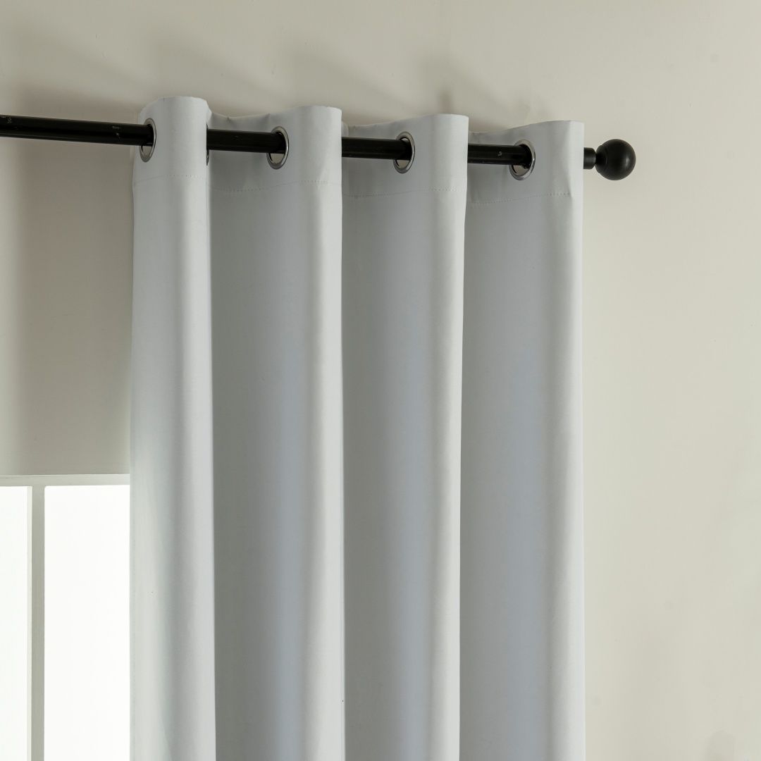 Κουρτίνα Full Blackout σκίασης με 8 κρίκους Soft Art 8391 Ice-Ecru