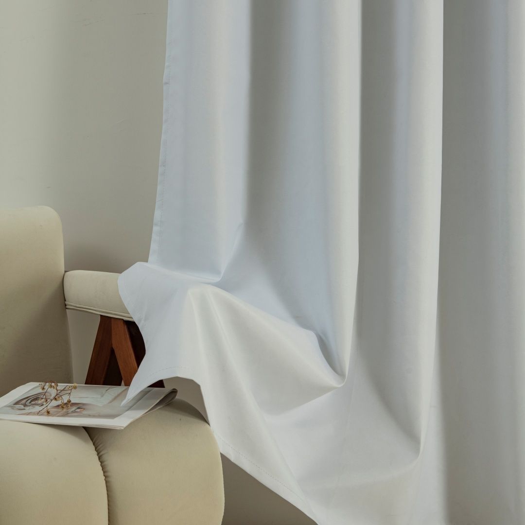 Κουρτίνα Full Blackout σκίασης με 8 κρίκους Soft Art 8391 Ice-Ecru