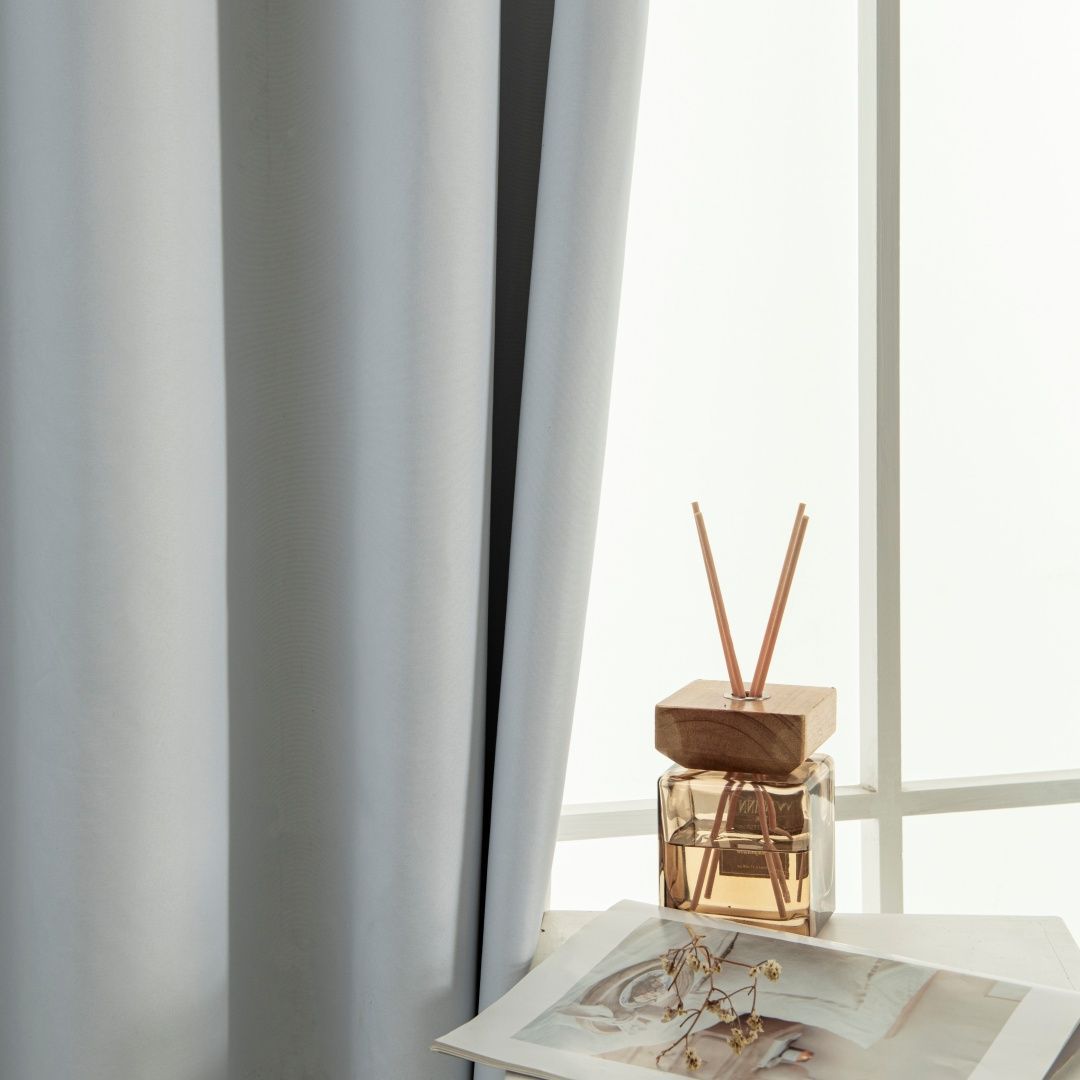 Κουρτίνα Full Blackout σκίασης με 8 κρίκους Soft Art 8391 Ice-Ecru