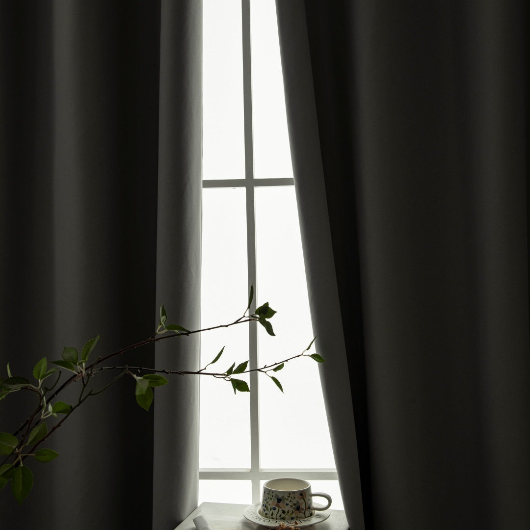 Κουρτίνα Full Blackout σκίασης με 8 κρίκους Soft Art 8391 Grey-11 140x270 Γκρι από την εταιρεία Beauty Home