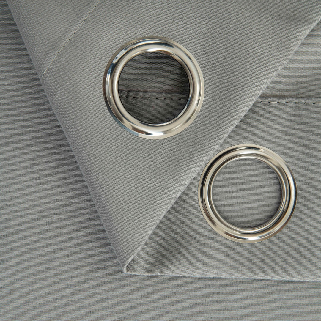 Κουρτίνα Full Blackout σκίασης με 8 κρίκους Soft Art 8391 Grey-11 140x270 Γκρι από την εταιρεία Beauty Home