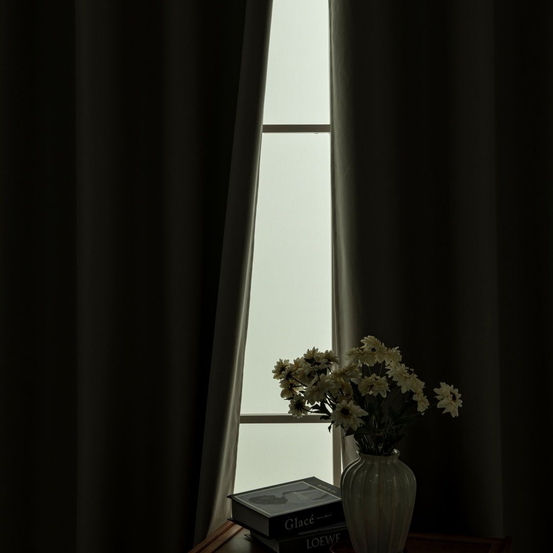 Κουρτίνα Full Blackout σκίασης με 8 κρίκους Soft Art 8391 Light Beige-C3