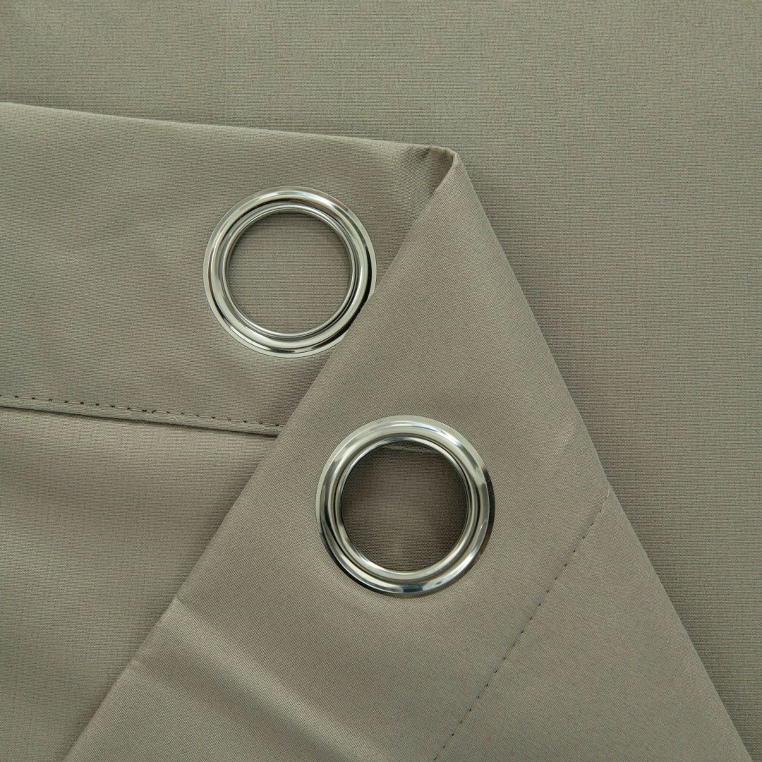 Κουρτίνα Full Blackout σκίασης με 8 κρίκους Soft Art 8391 Light Beige-C3