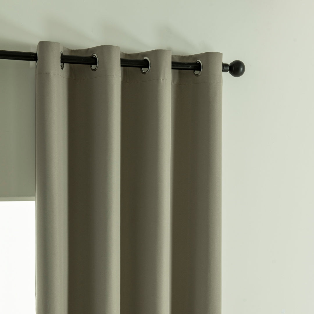 Κουρτίνα Full Blackout σκίασης με 8 κρίκους Soft Art 8391 Light Beige-C3 140x270 Μπεζ από την εταιρεία Beauty Home