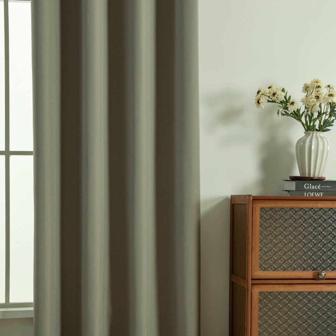 Κουρτίνα Full Blackout σκίασης με 8 κρίκους Soft Art 8391 Light Beige-C3 140x270 Μπεζ από την εταιρεία Beauty Home