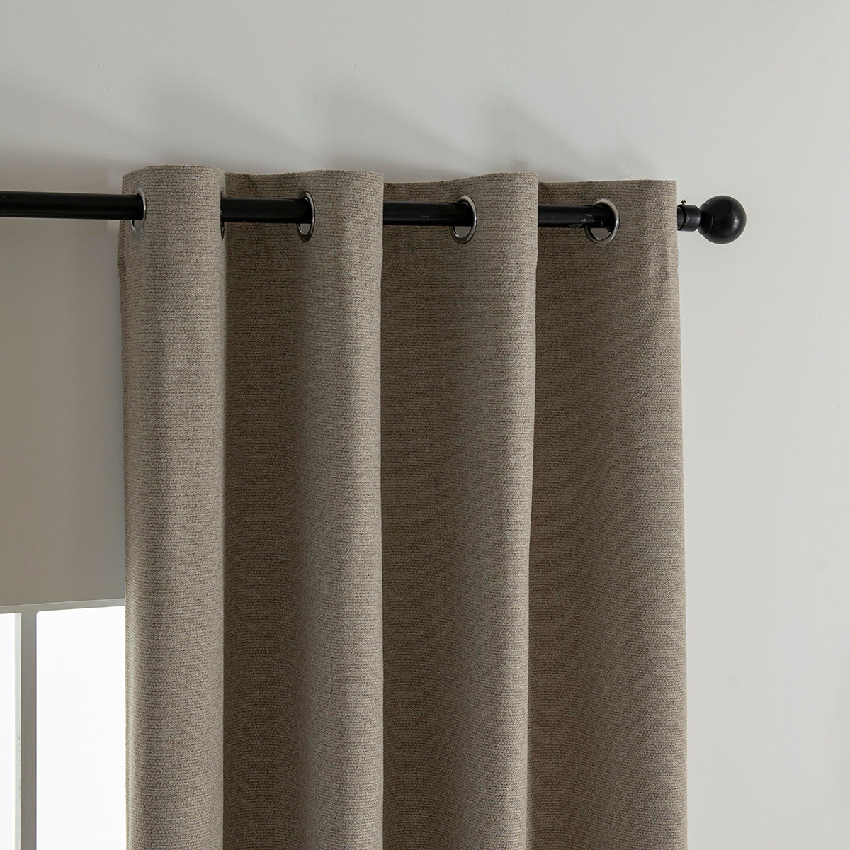 Κουρτίνα Full Blackout σκίασης με 8 κρίκους Elite Art 8392 Beige-Νο5 140x270 Μπεζ από την εταιρεία Beauty Home