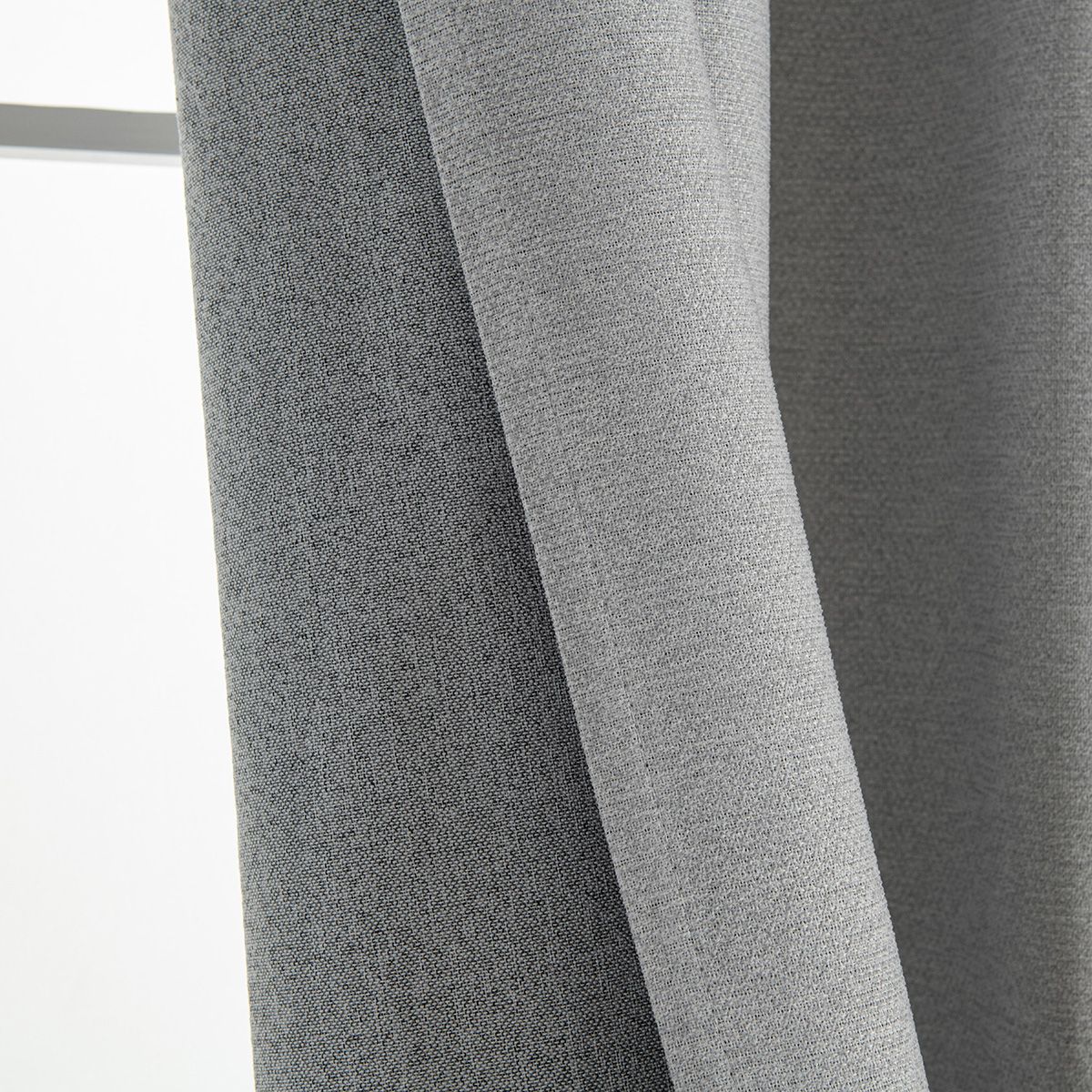 Κουρτίνα Full Blackout σκίασης με 8 κρίκους Elite Art 8392 Light Grey-Νο3