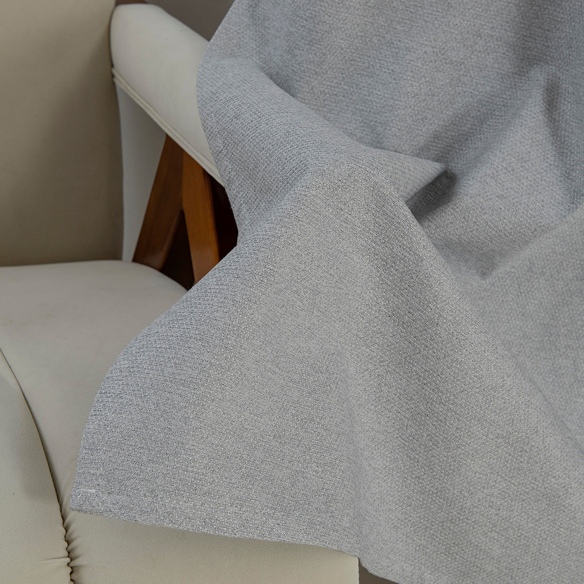 Κουρτίνα Full Blackout σκίασης με 8 κρίκους Elite Art 8392 Light Grey-Νο3 140x270 Ασημί από την εταιρεία Beauty Home