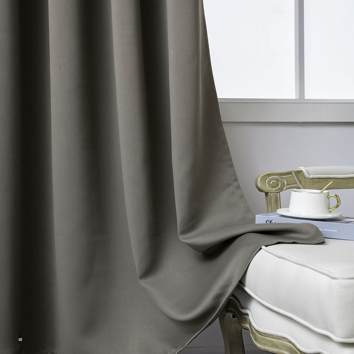 Κουρτίνα Blackout σκίασης με 8 κρίκους Ideal Art 8400