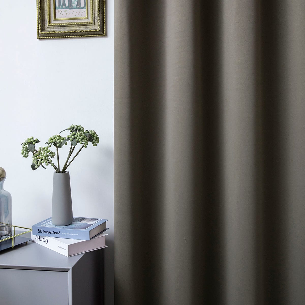 Κουρτίνα Blackout σκίασης με 8 κρίκους Ideal Art 8400