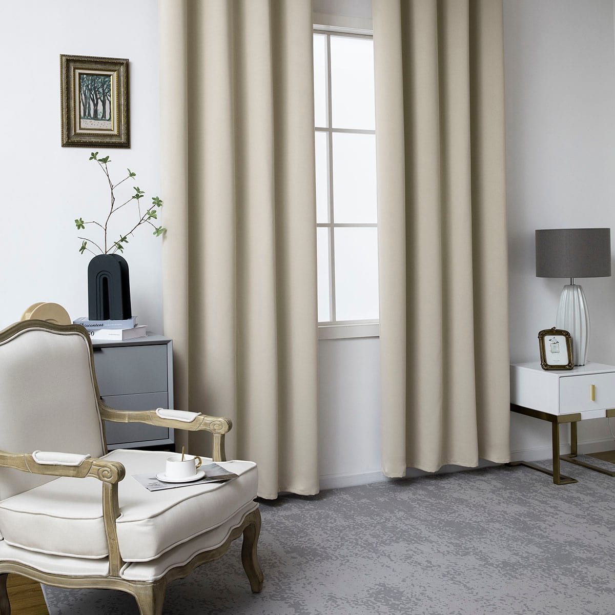 Κουρτίνα Blackout σκίασης με 8 κρίκους Ideal Art 8400