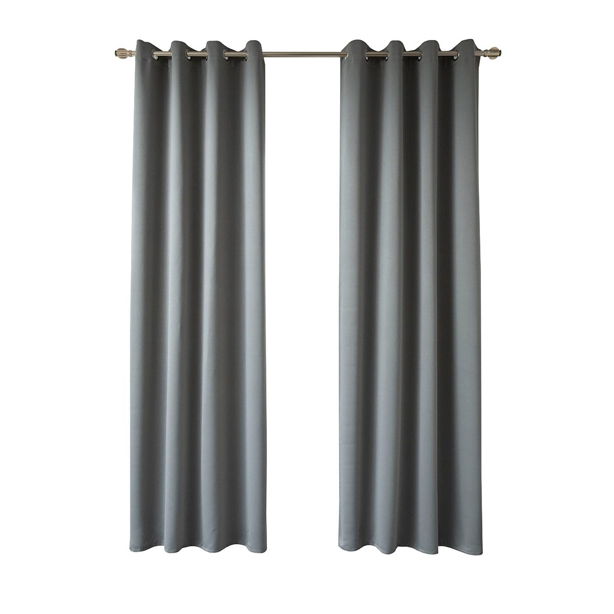 Κουρτίνα Blackout σκίασης με 8 κρίκους Art Ideal 8400 140x270 Ανθρακίτης από την εταιρεία Beauty Home