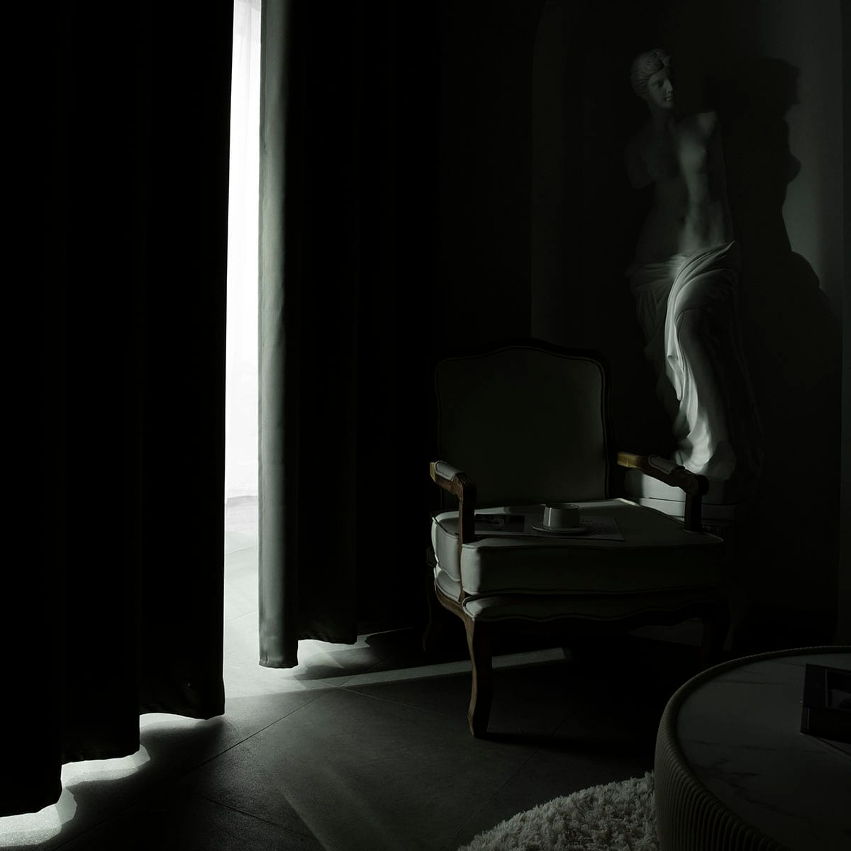 Κουρτίνα Blackout σκίασης με 8 κρίκους Art Ideal 8400