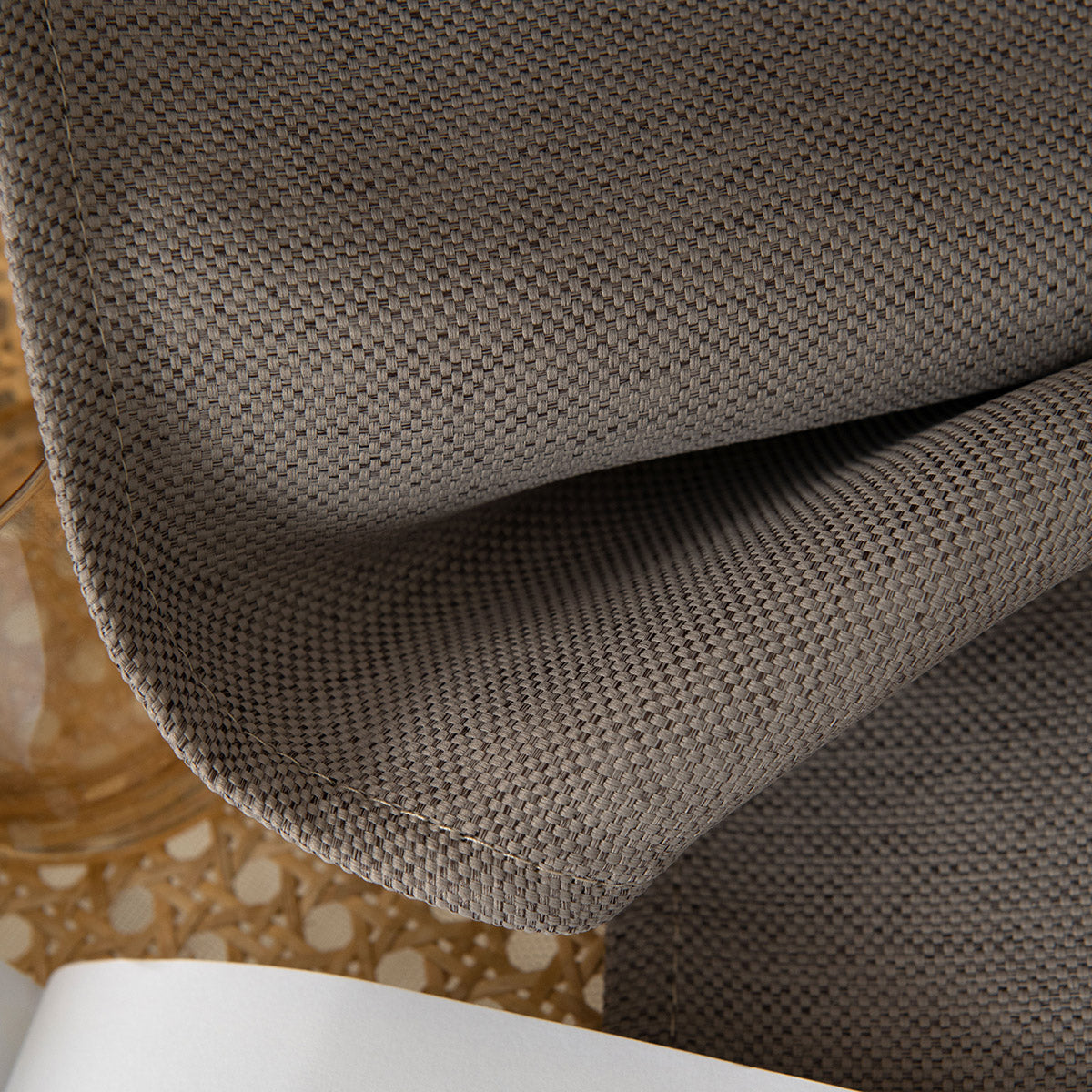 Ύφασμα κουρτίνας με το μέτρο Blackout jacquard σκίασης Glare Art 8444 Φ280 Μόκα από την εταιρεία Beauty Home
