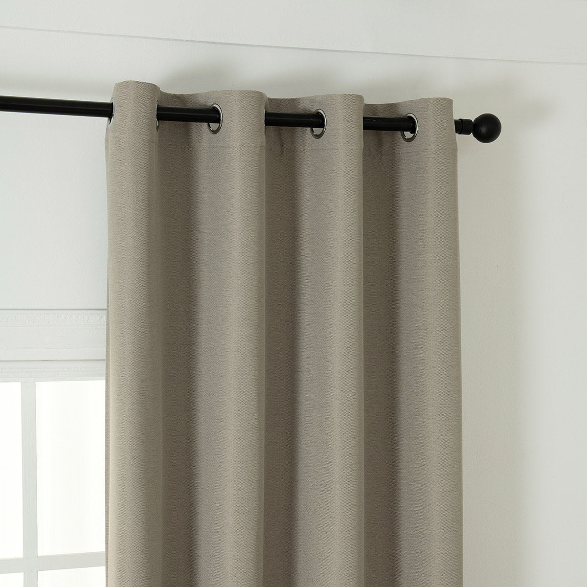 Ύφασμα κουρτίνας με το μέτρο Blackout jacquard σκίασης Glare Art 8444 Φ280 Άμμου από την εταιρεία Beauty Home