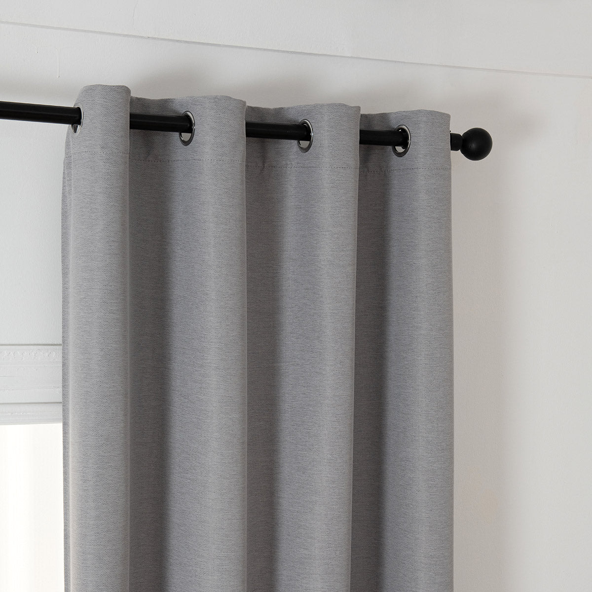 Ύφασμα κουρτίνας με το μέτρο Blackout jacquard σκίασης Glare Art 8444 Φ280 Γκρι από την εταιρεία Beauty Home