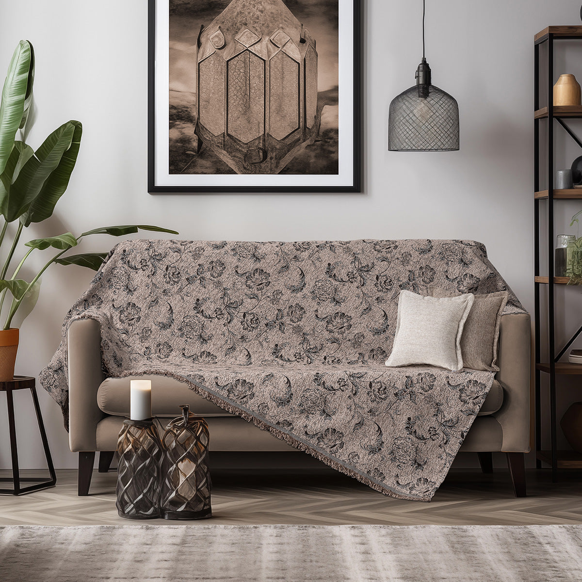 Ριχτάρι Τριθέσιο Art 8626 180x300 Μπεζ από την εταιρεία Beauty Home