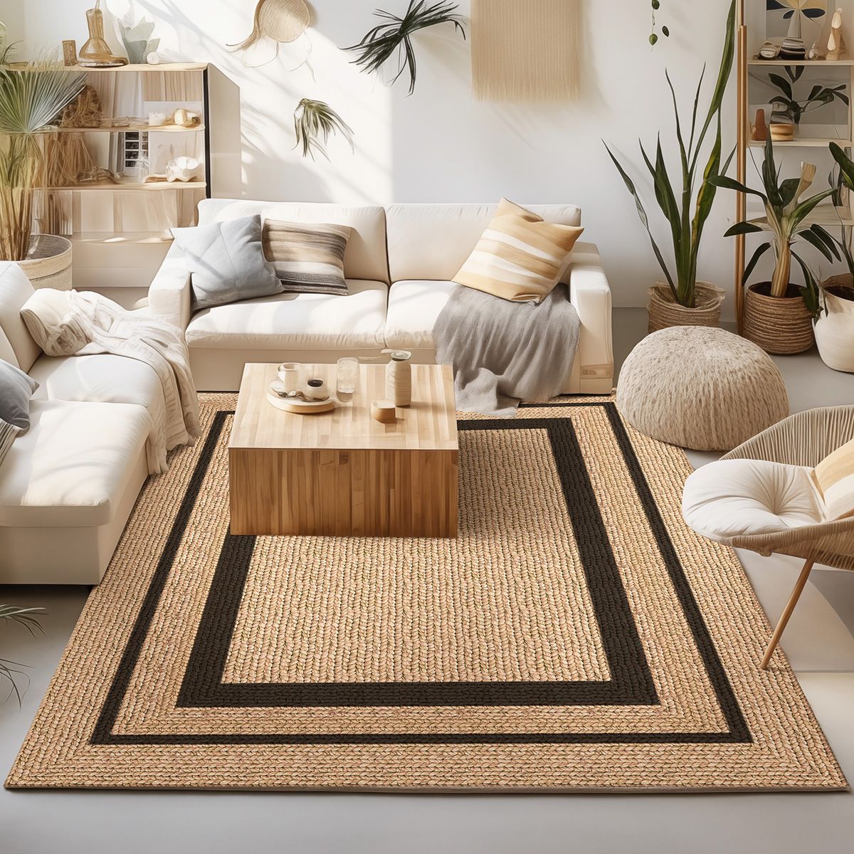 Πατάκι Tropic Art 9138 65x150 (9138-67Χ150-Black)