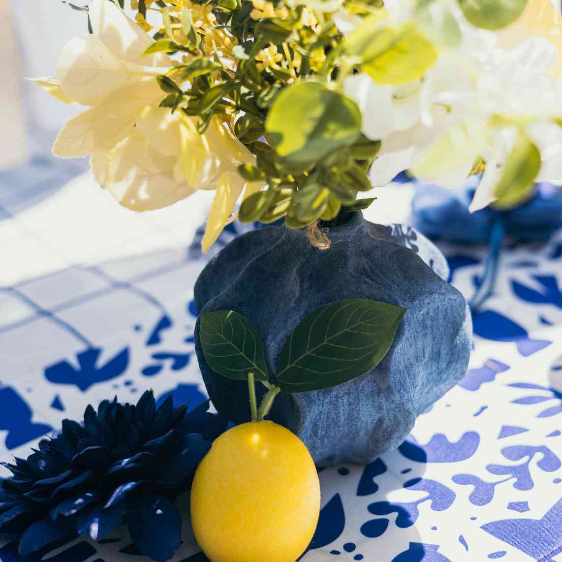 Βάζο Κεραμικό Olya – Μπλε Ø12,5×11,5cm από την εταιρεία Beauty Home