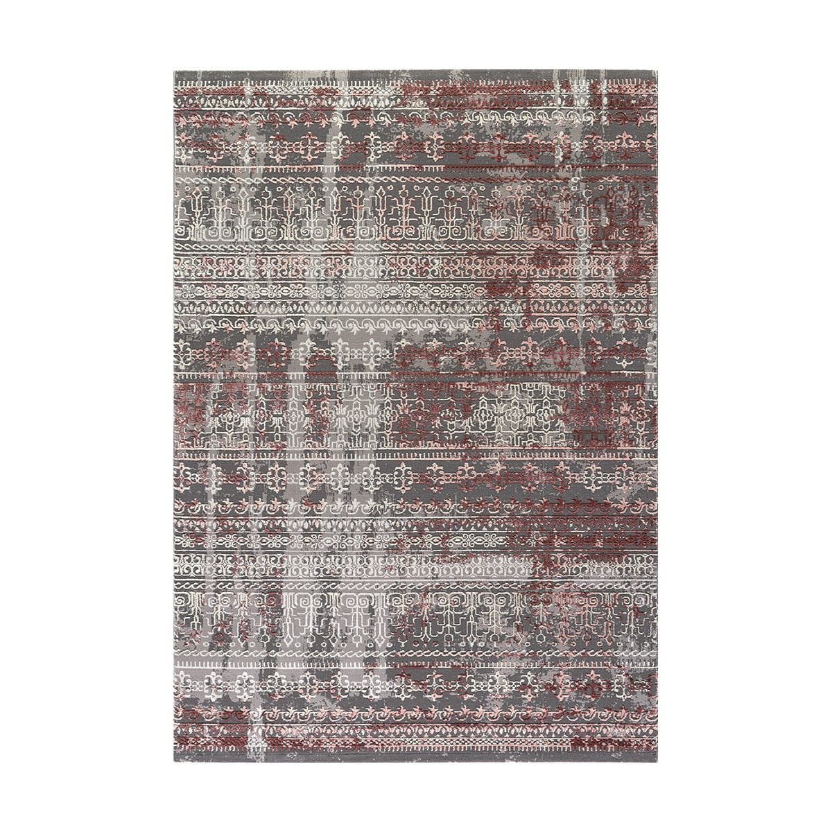Χαλί Stylish Art 9425 200x290 Γκρι,Ροζ Default Title από την εταιρεία Beauty Home