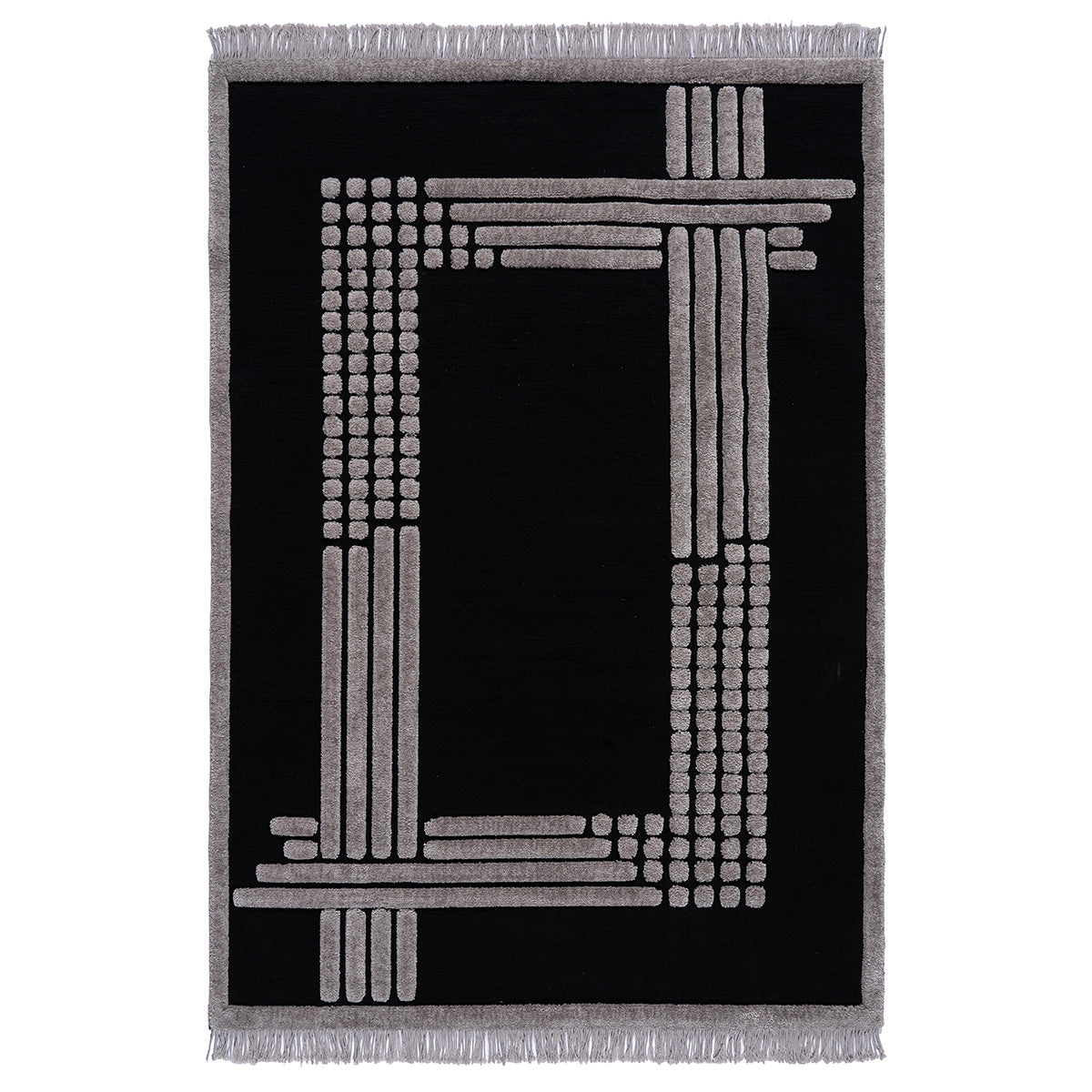 Χαλί Noir Art 9437 133x190 Black Μαύρο από την εταιρεία Beauty Home