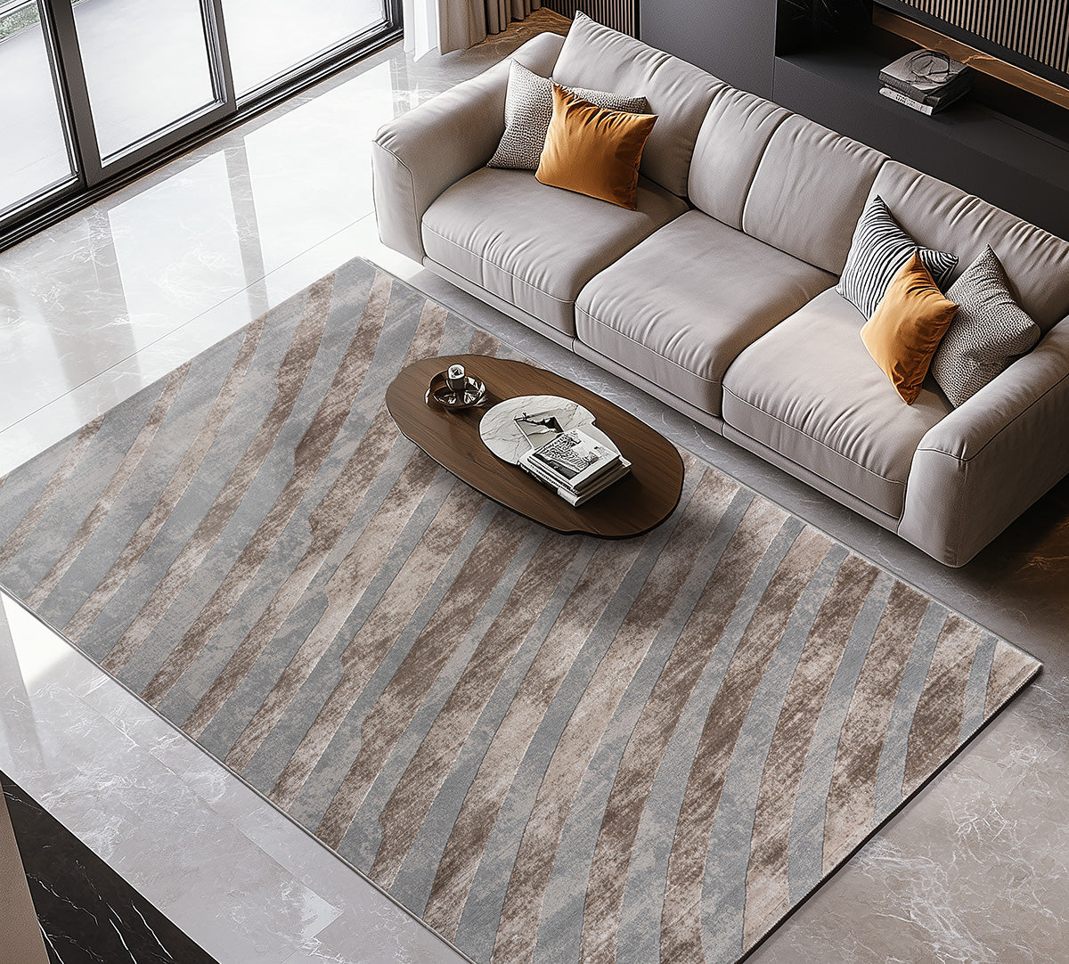 Χαλί Zenia Art 9438 Μπεζ,Γκρι 200 x 290 cm από την εταιρεία Beauty Home