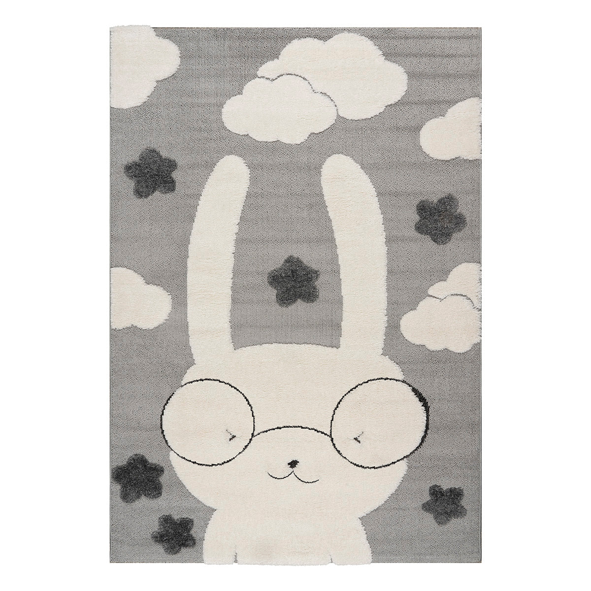 Χαλί Loop Art 9557 133x190 Grey White Γκρι Λευκό από την εταιρεία Beauty Home