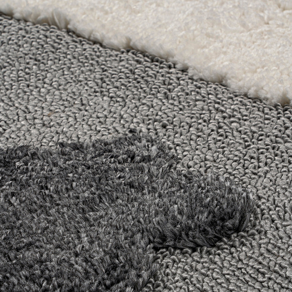 Χαλί Loop Art 9557 133x190 Grey White Γκρι Λευκό από την εταιρεία Beauty Home