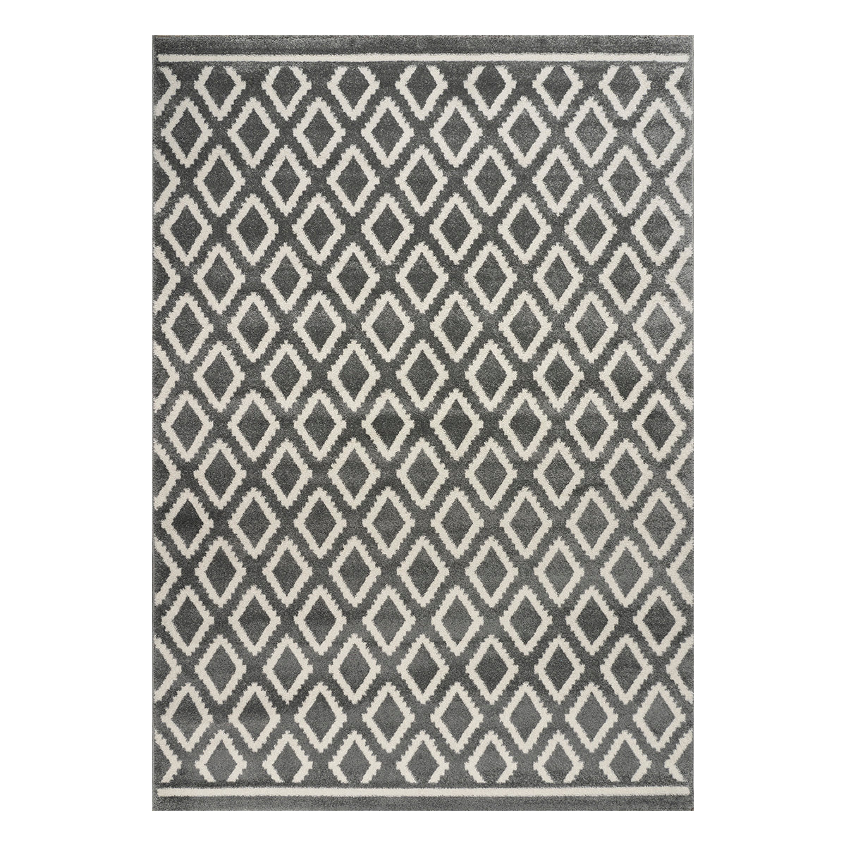 Πατάκι Vibe Art 9576 67x150 Grey White Γκρι Λευκό από την εταιρεία Beauty Home
