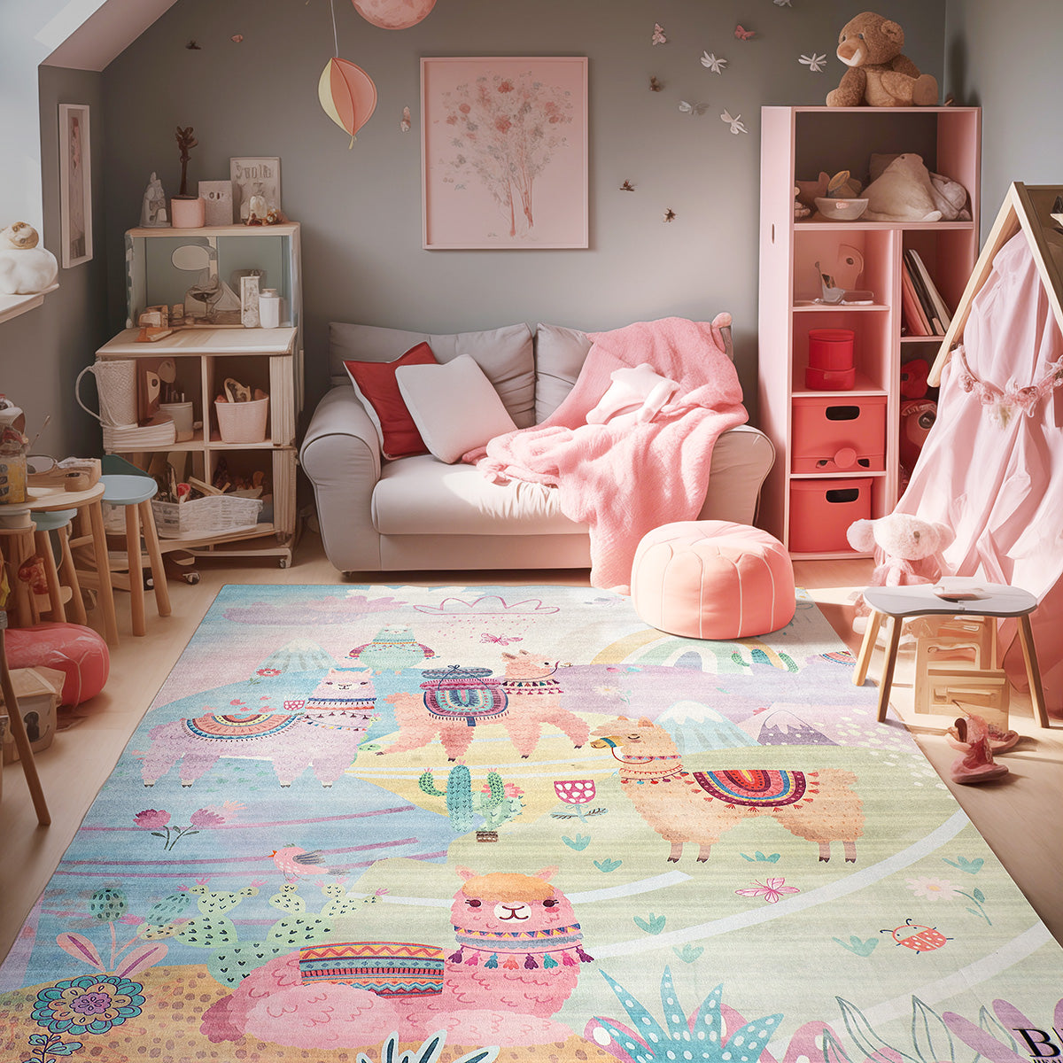 Χαλί παιδικό Fun Art 9587 135x180 Λιλά Default Title από την εταιρεία Beauty Home