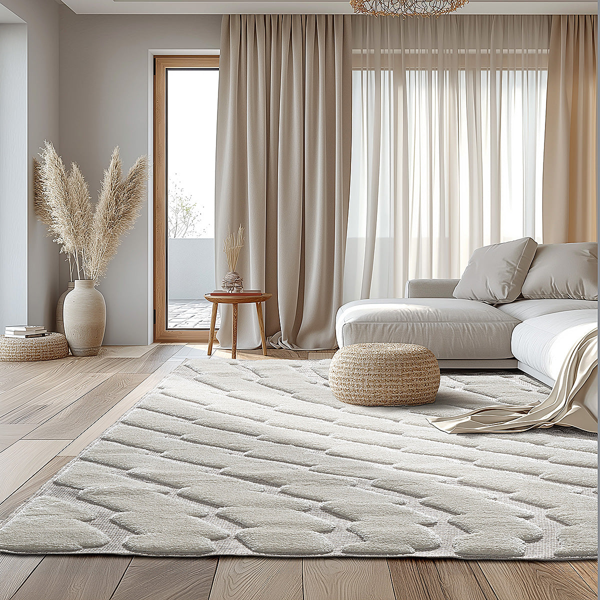 Χαλί Cozy Art 9634 160x230 Εκρού από την εταιρεία Beauty Home