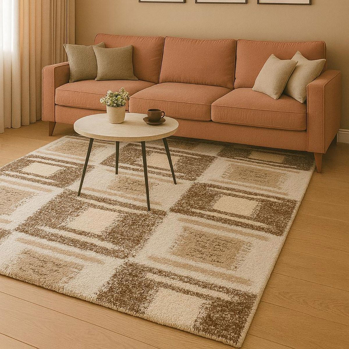 Χαλί Puffy Art 9658 Μπεζ 200 x 290 cm από την εταιρεία Beauty Home