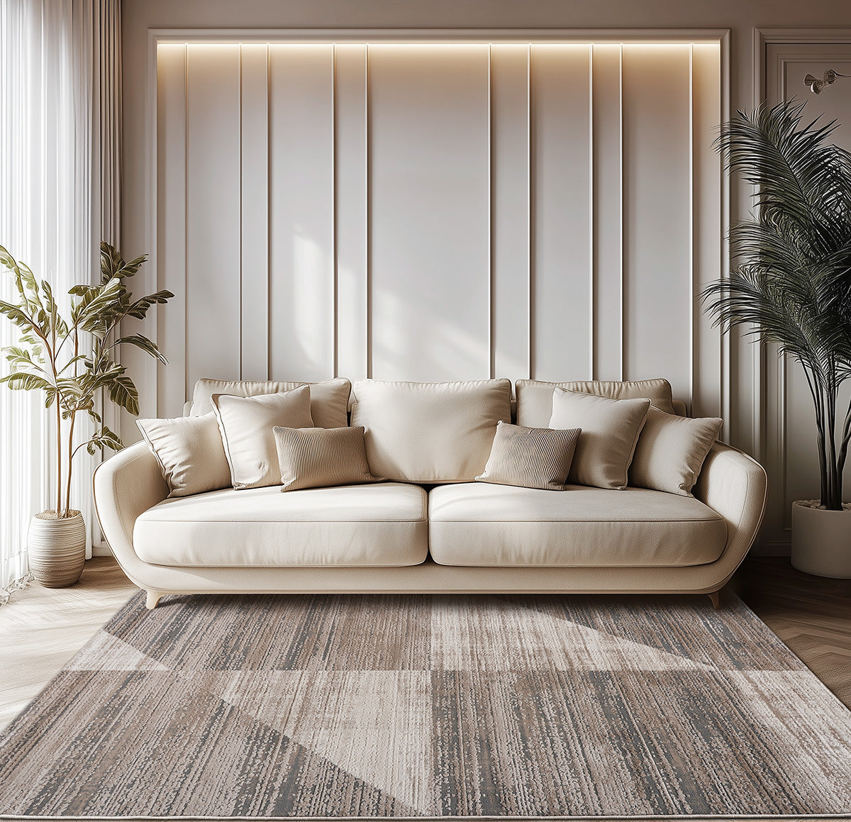 Χαλί Serena Art 9833 Μπεζ,Γκρι 200 x 290 cm από την εταιρεία Beauty Home