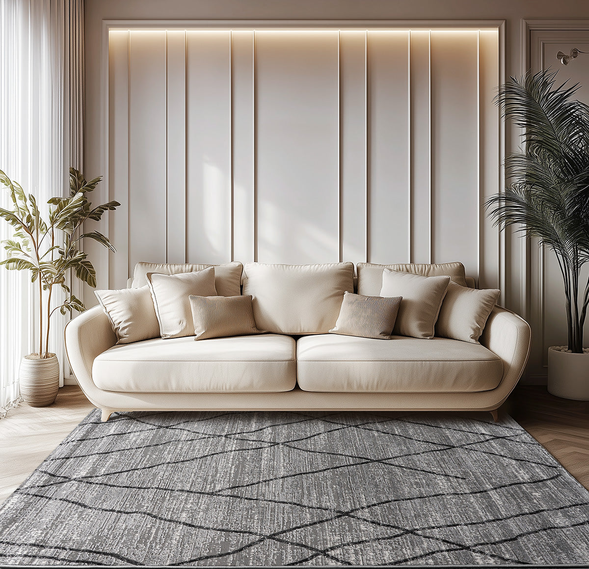 Διάδρομος με το μέτρο Serena Art 9833 67cm Γκρι Default Title από την εταιρεία Beauty Home