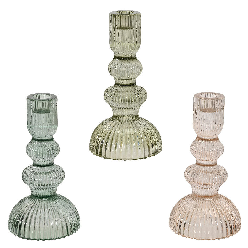 Κηροπήγιο Γυάλινο 9.5cm x 17.5 cm από την εταιρεία Beauty Home