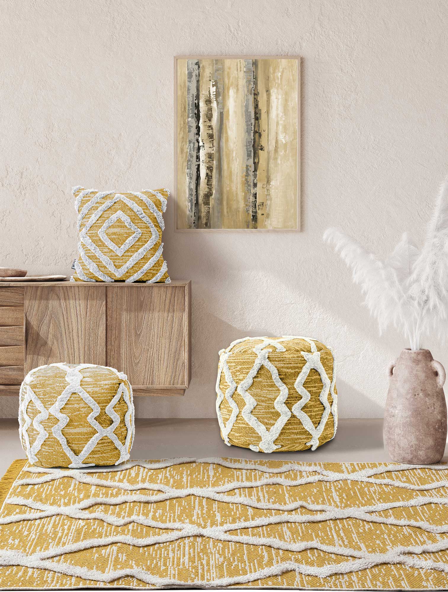 Χαλί ANTLER YELLOW από την εταιρεία Madi