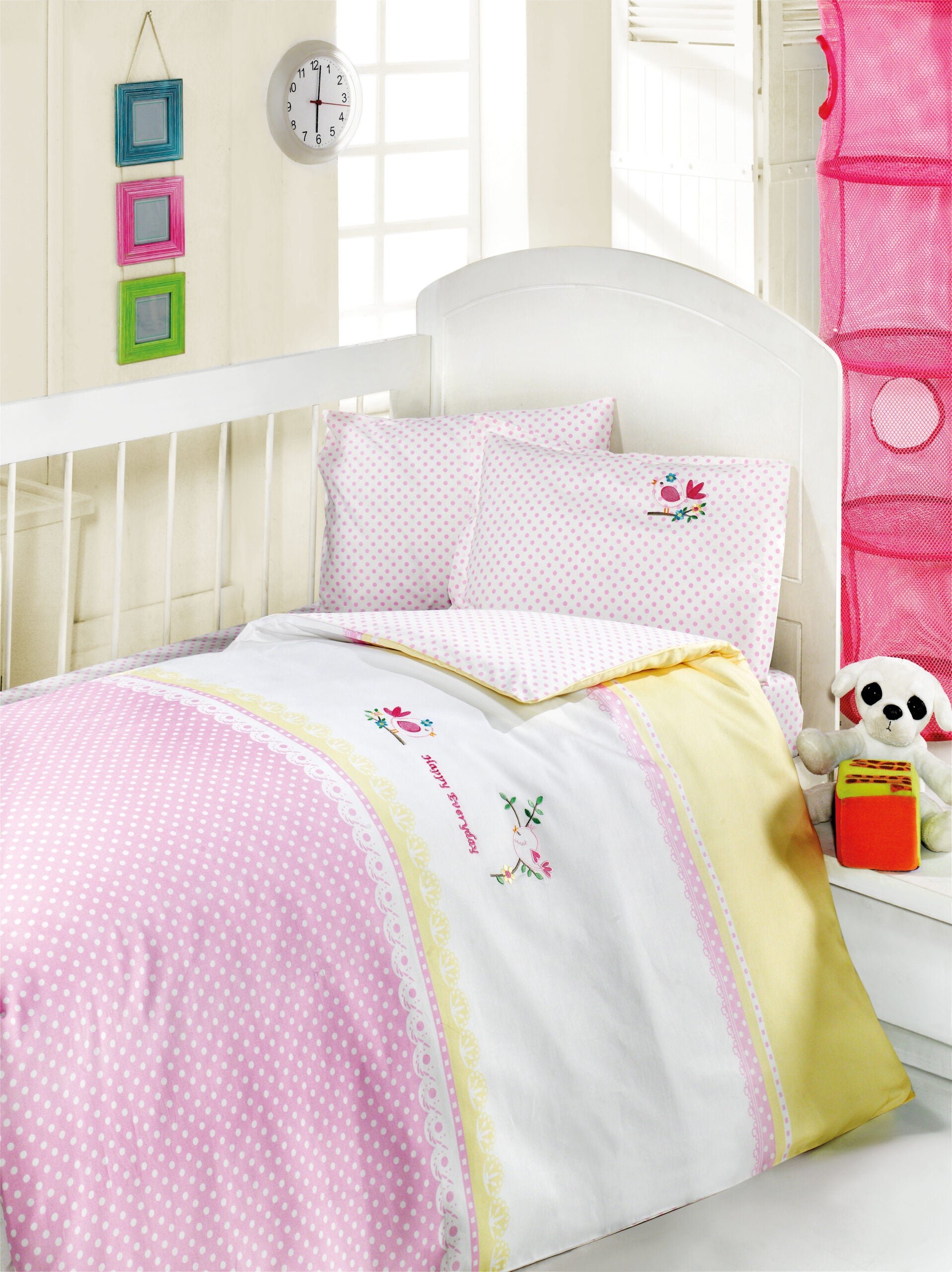 BIRDY - Σετ σεντόνια βρεφικά με κέντημα 3 τεμ. 100 x 150 100 x 150 από την εταιρεία Rythmos Home